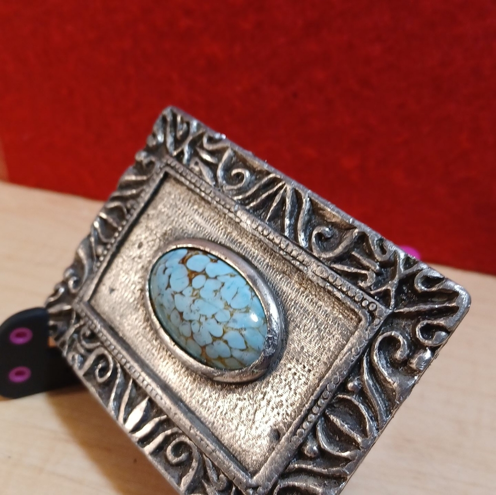 Turquoise belt buckle